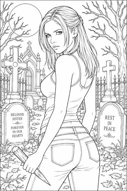 Raised by Baddies Printable Coloring Book