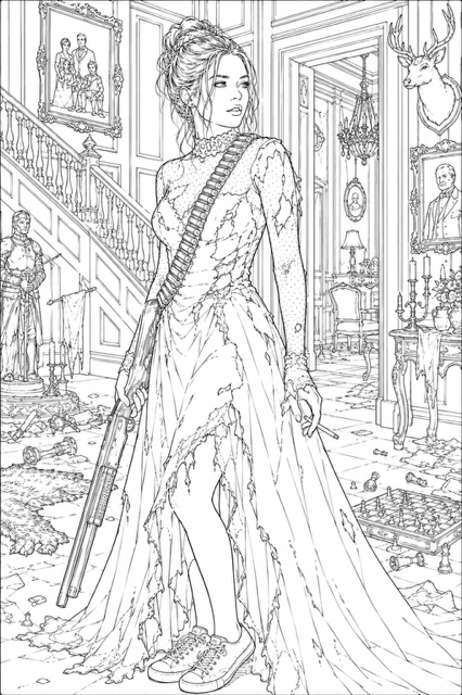 Raised by Baddies Printable Coloring Book