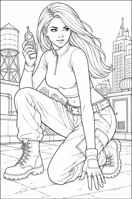 Raised by Baddies Printable Coloring Book