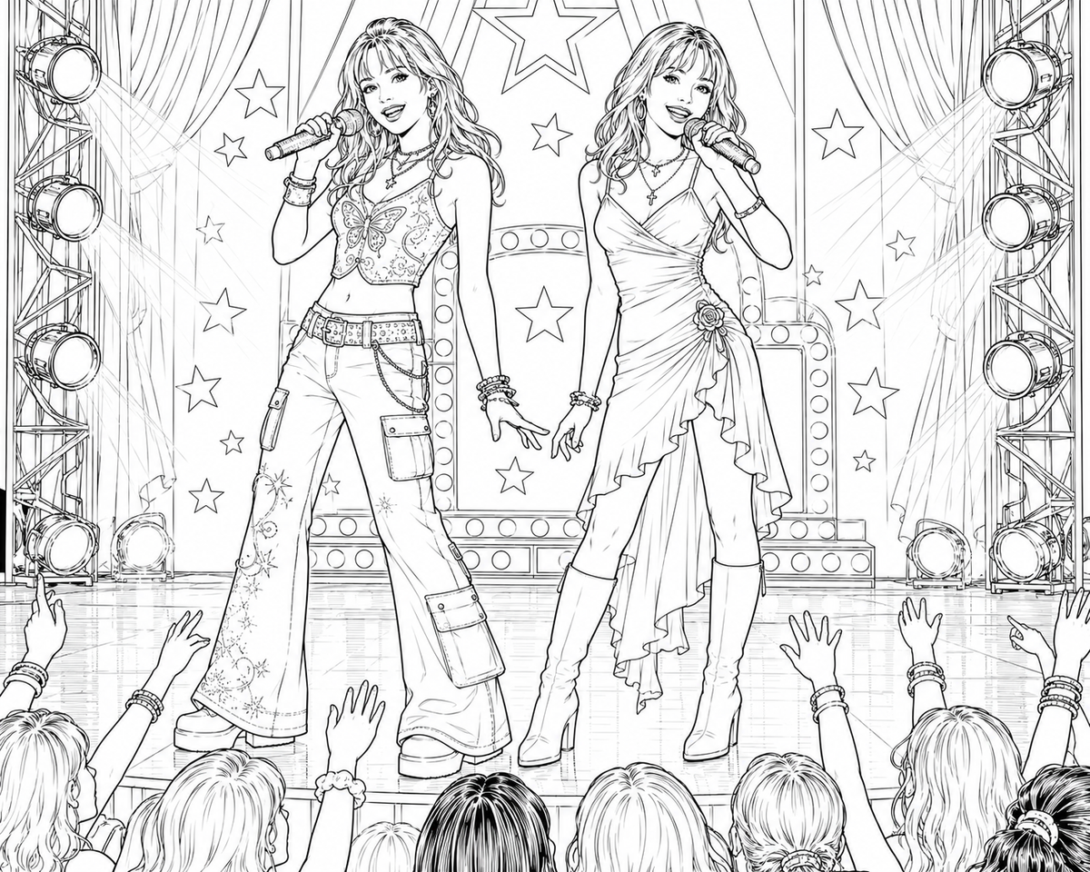 Millennial Sleepover Printable Coloring Book