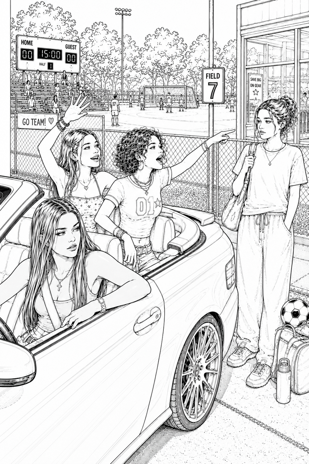 Millennial Sleepover Printable Coloring Book
