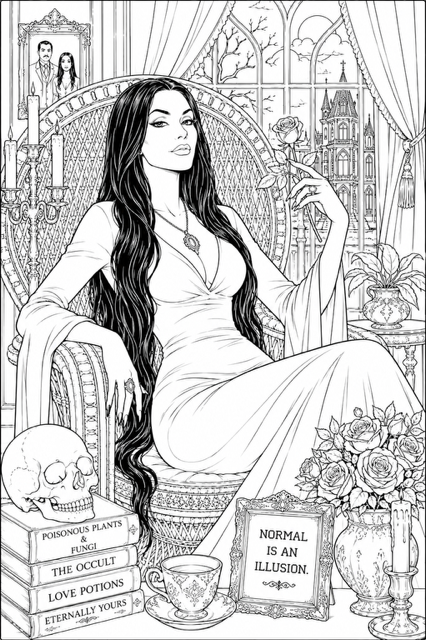 Raised by Baddies Printable Coloring Book