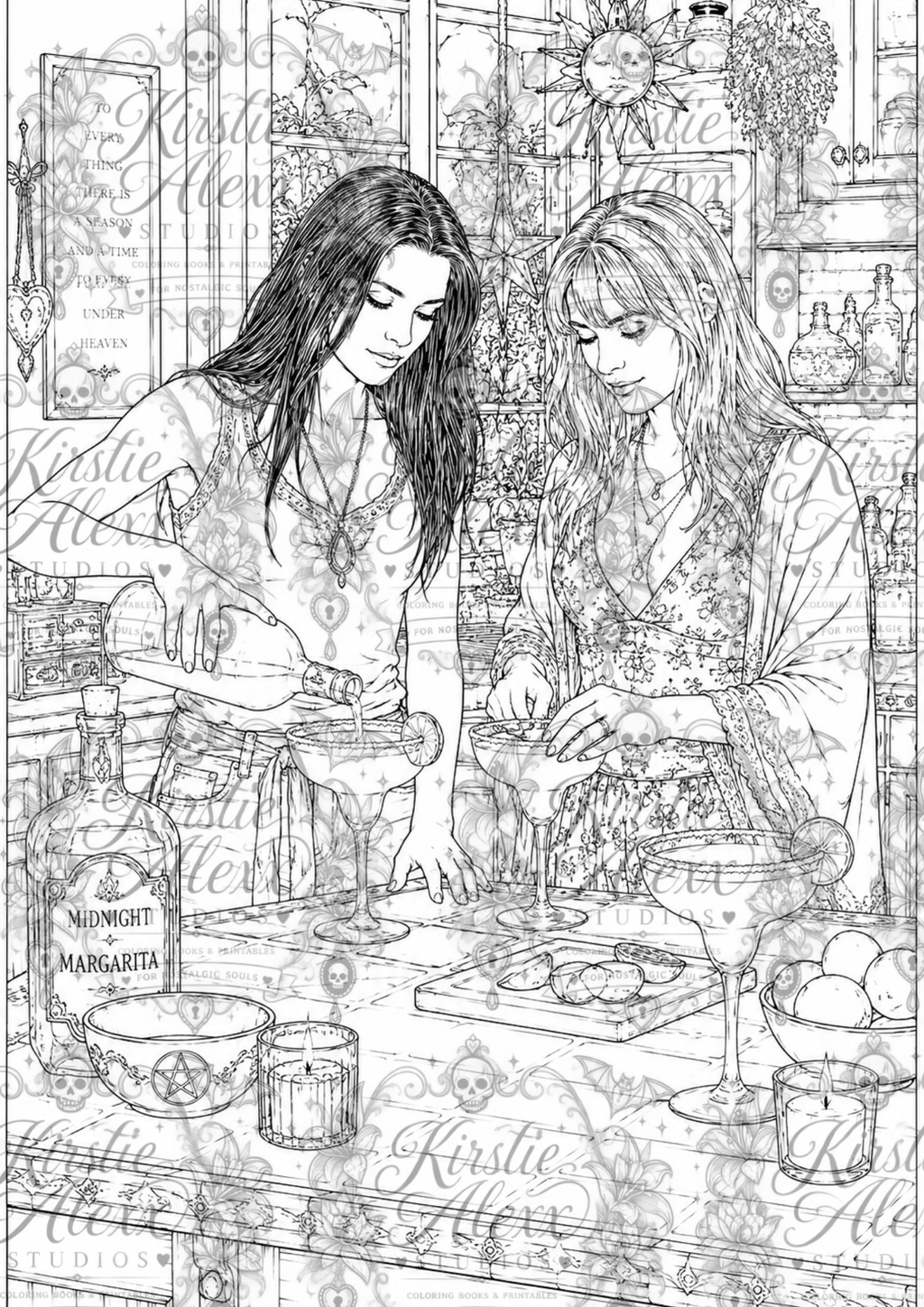 The Witching Hour - Printable Coloring Book