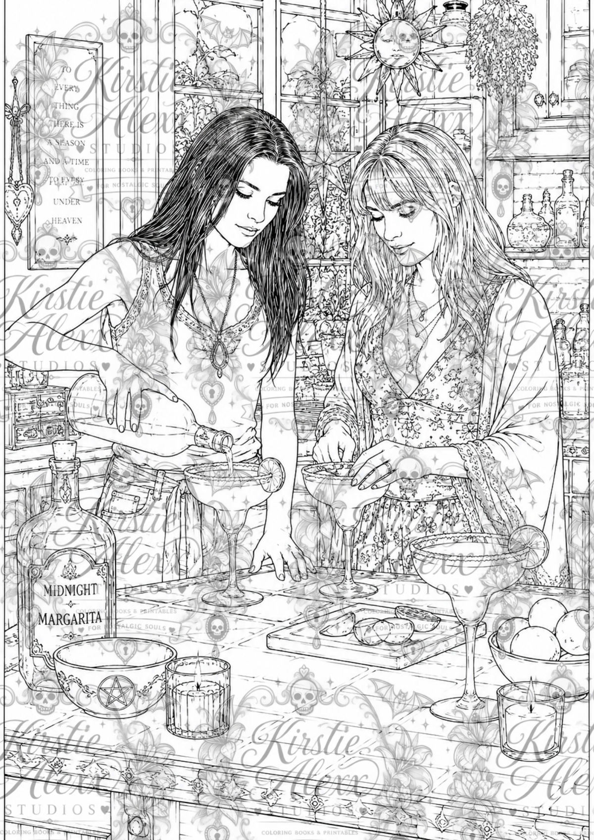 The Witching Hour - Printable Coloring Book