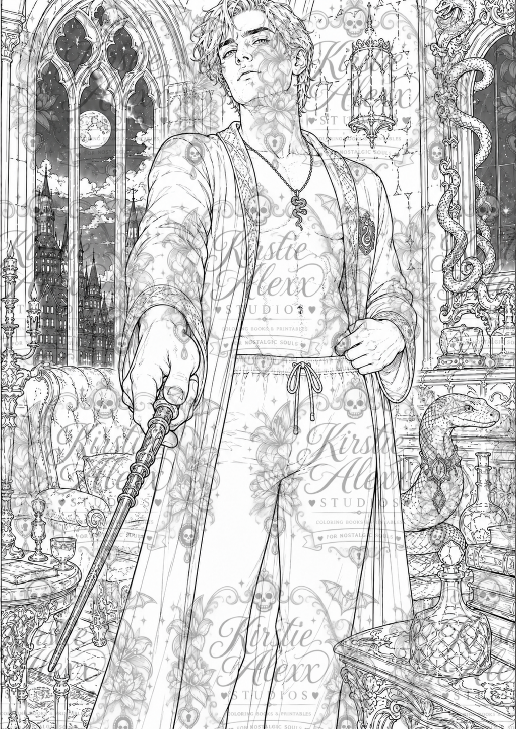 The Witching Hour - Printable Coloring Book