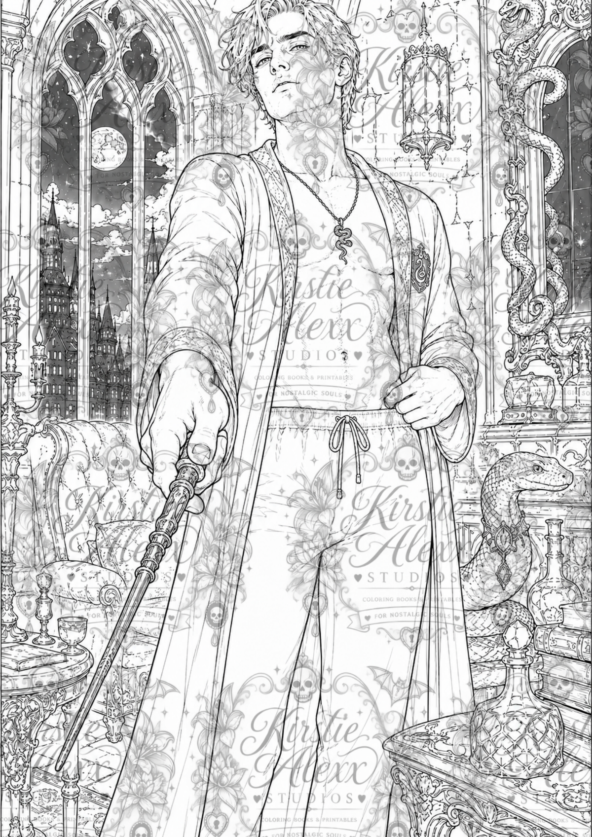 The Witching Hour - Printable Coloring Book