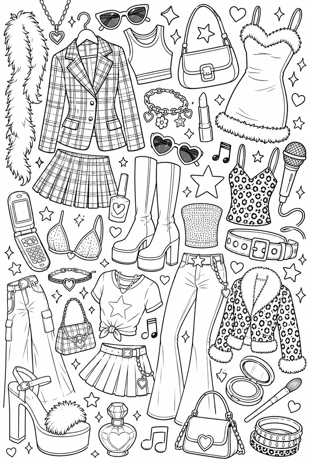 Millennial Sleepover Printable Coloring Book