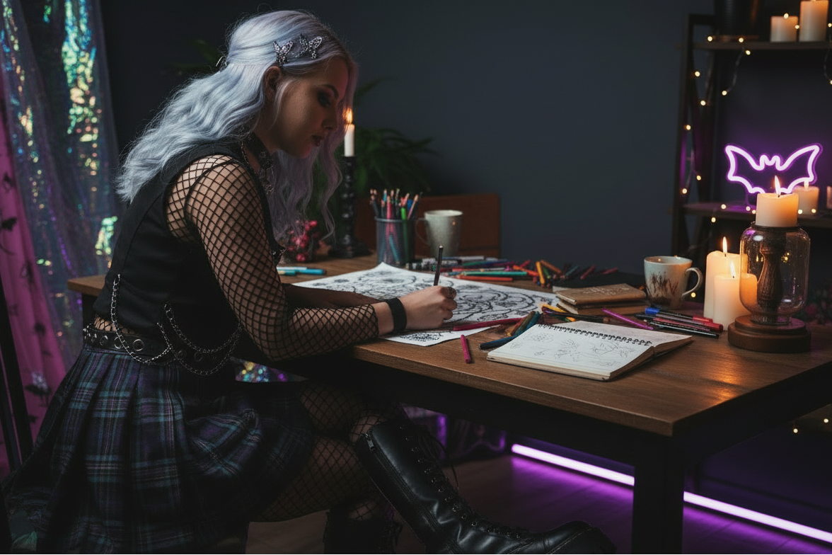 Spooky Punk Y2K Hero